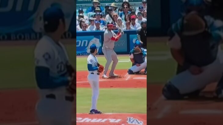 大谷翔平粘られたが三振を奪い照れ笑顔で帰ってくる大谷翔平が可愛いデコピン握手　#shoheiohtani #ドジャース