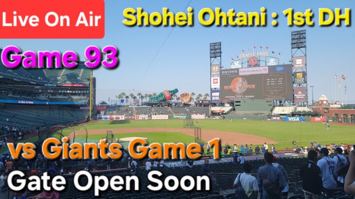 【ライブ配信】対サンフランシスコ•ジャイアンツ〜シリーズ初戦〜大谷翔平選手は1番DHで出場⚾️まもなくゲートオープン⚾️Shinsuke Handyman がライブ配信中！