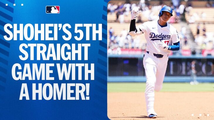 Shohei Ohtani homers for the 5TH STRAIGHT game 🤯 | 大谷翔平ハイライト