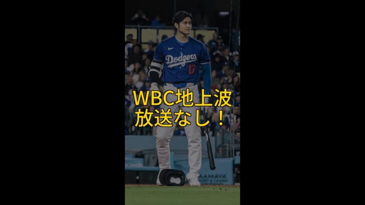WBC地上波消滅！ネットフリックス独占へ #侍ジャパン #WBC #野球ニュース #MLB #ネットフリックス