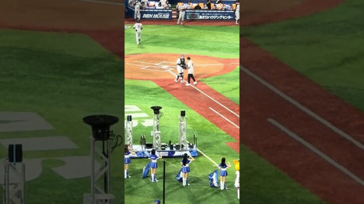 【侍ジャパンDAY】始球式に2006年第1回WBCに日本代表とベイスターズOB #多村仁志 さんが登場！⚾️ #baystars #横浜スタジアム #野球 #プロ野球 #ベイスターズ #侍ジャパン