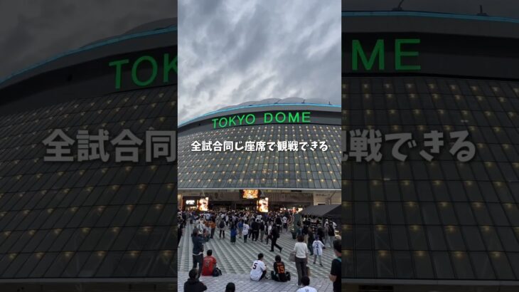 もうWBCのチケット販売の季節に！！ #プロ野球観戦 #野球 #年間60試合見に行く大学生 #wbc