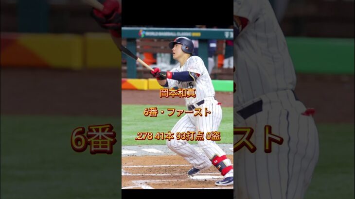【衝撃】WBC最強打線の全盛期成績がヤバすぎる件#野球 #WBC #侍ジャパン #大谷翔平 #村上宗隆 #Shorts