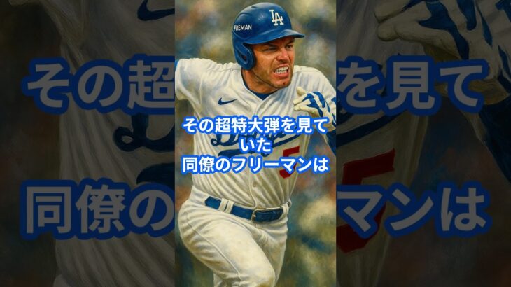 大谷翔平さん、150m弾を打つもフリーマンに煽られるｗ #dodgers #ドジャース