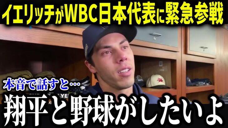 MVPイエリッチが日本代表に緊急参戦!?「翔平と野球がしたい」WBC日本代表に異常事態でファンも驚愕!【海外の反応/MLB/メジャー/野球】