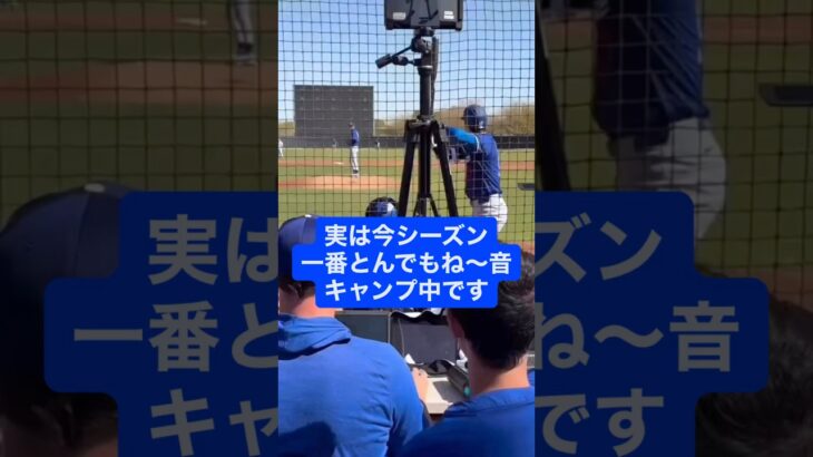 実は今シーズン一番とんでもね〜音😳 #大谷翔平 様 #shoheiohtani 様