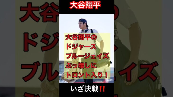 大谷翔平のドジャース🆚ブルージェイズ決戦トロント入り #shoheiohtani #dodgers #mlb