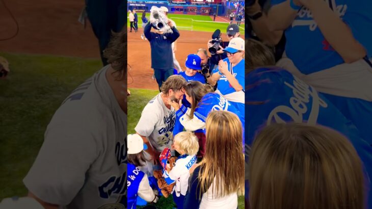 カーショーファミリーに感動🥺 【MLB ドジャース 大谷翔平】 #大谷翔平 #mlb #ドジャース #野球