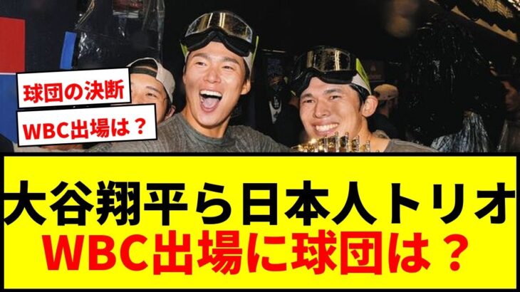 【衝撃】大谷翔平ら日本人トリオ、WBC出場に地元メディアがまさかの見解「球団は説得しない」その理由とはwwww