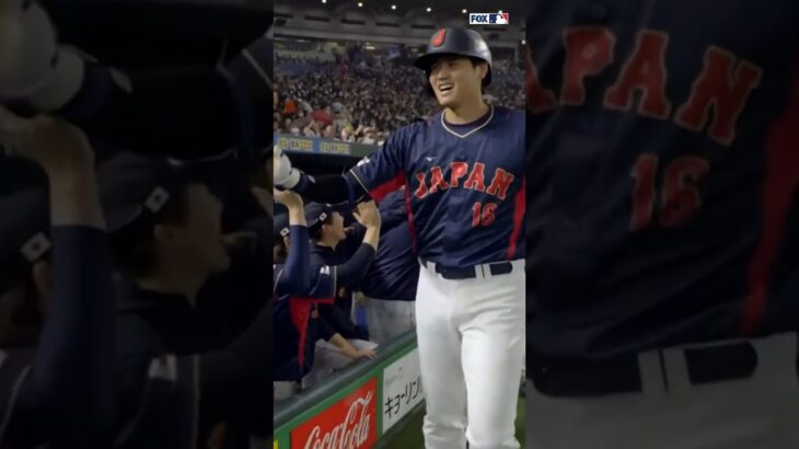 😍🙌❤️ 大谷翔平一擊全壘打😍擊中自己廣告看板下方😍 #大谷翔平 #baseball #世界棒球經典賽