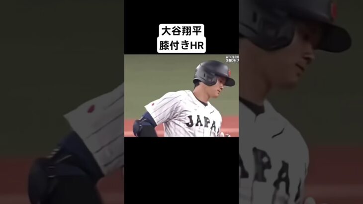 【規格外】大谷翔平 膝付きホームラン【#野球 #大谷翔平 #阪神タイガース #才木浩人 #shorts 】