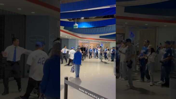 大谷翔平が現れると大歓声！🤩😆😚　ドジャースワールドチャンピオン！🏆