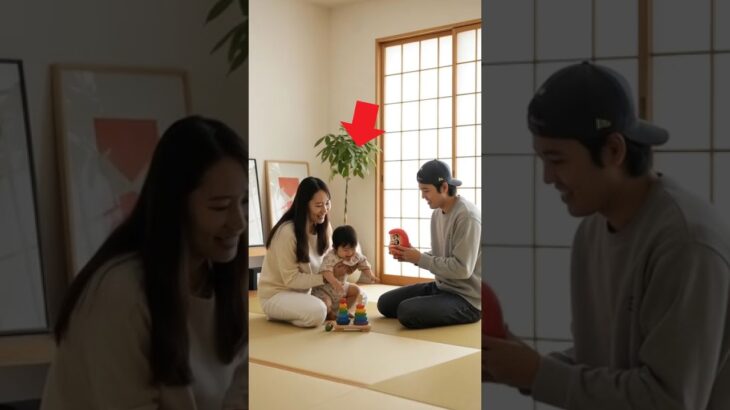 大谷翔平＆真美子夫人、笑顔あふれる家族のひととき——畳の上で娘と遊ぶ穏やかな午後