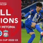 Kaoru Mitoma All Actions v  Liverpool | Fourth Round | Emirates FA Cup 2022-23