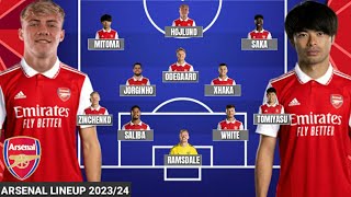 Arsenal Dream Teams & Potential lineups 2023/24 Season | FT: Mitoma,Højlund!!