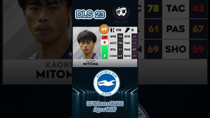 DLS 23|Kaoru Mitoma DLS23Ngôi sao mới của Nhật Bản #dls #dls23 #dreamleaguesoccer #brighton #mitoma