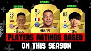 FIFA 23 | Players Ratings Based On This Season! ft.Mbappe, Mitoma, Musiala, Rashford