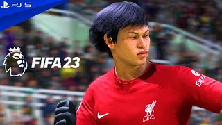 Newcastle United vs Liverpool Premier League FIFA 23 KAORU MITOMA