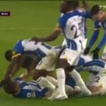 Whole Brighton Team Hugs Kaoru Mitoma (Goal Vs Bournemouth) Brighton 1 Bournemouth 0 #Mitoma😍😍