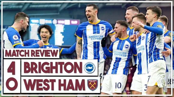 Brighton 4-0 West Ham | Moyes must go now!! | Mitoma & Mac Allister score in Hammers hiding