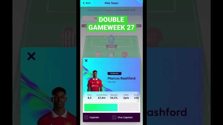 FPL GAMEWEEK 27; DOUBLE GAMEWEEK; TONEY MITOMA GAKPO RASFORD SAKA TAA ESTUPIAN HAALAND KANE