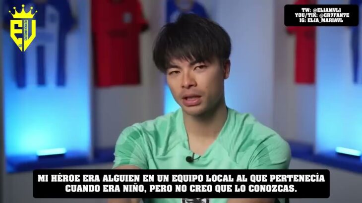 Kaoru Mitoma  imitaba los regates de Cristiano Ronaldo