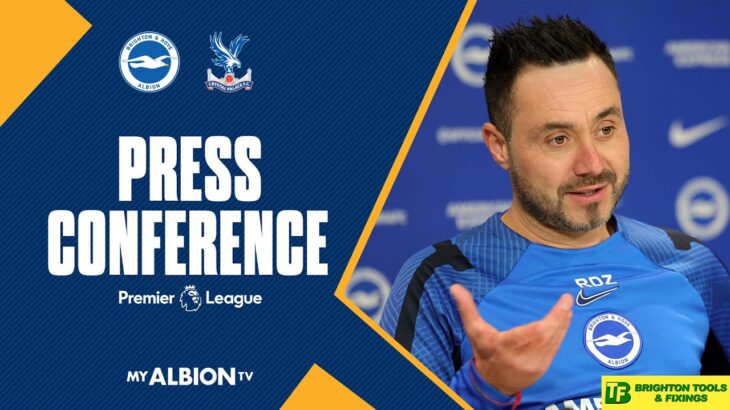 Roberto De Zerbi’s Crystal Palace Press Conference: International Break & Mitoma Contract