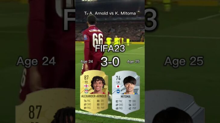 Trent Alexander-Arnold vs Kaoru Mitoma【FIFA OVR Compilation】アーノルドvs三笘薫