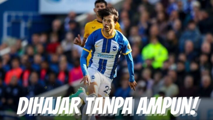 Kaoru Mitoma Turun, Brighton Berpesta Enam Goal Tanpa Balas Atas Wolves di Amex Stadium