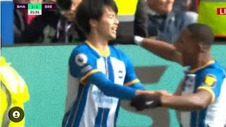 Kaoru Mitoma goal vs Brentford ( 2 – 2 )