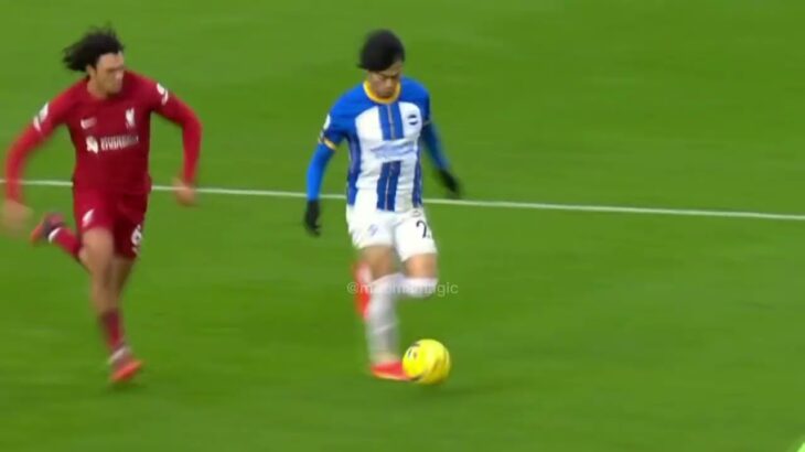 Mitoma send Trent Alexander Arnold packing  #mitoma #footballskills #brighton