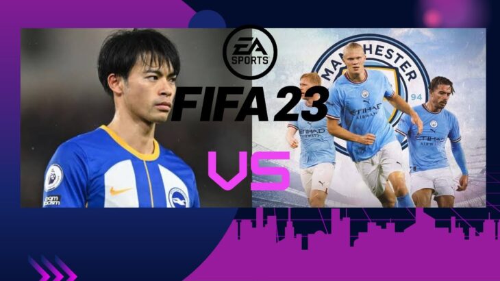 Player Career Mode Kaoru Mitoma bertandang ke kandang Manchester City | FIFA 23