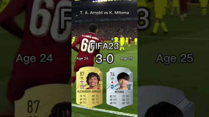 Trent Alexander-Arnold vs Kaoru Mitoma【FIFA OVR Compilation】アーノルドvs三笘薫