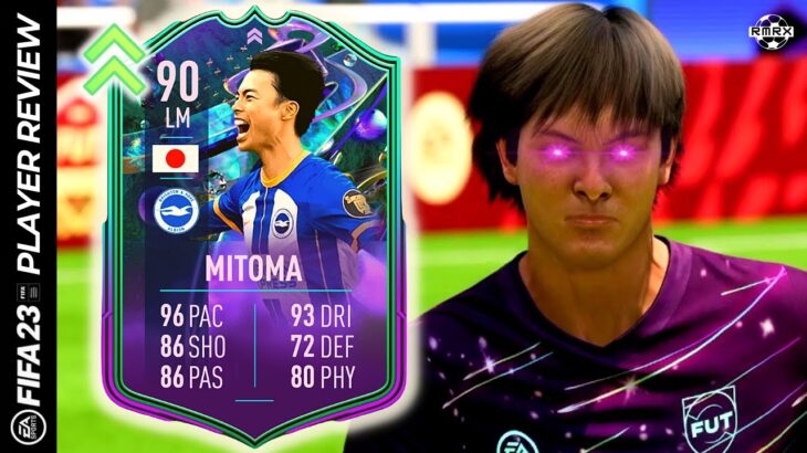 Upgraded 90 Fantasy Fut Mitoma Player Review Fifa 23 Ultimate Team