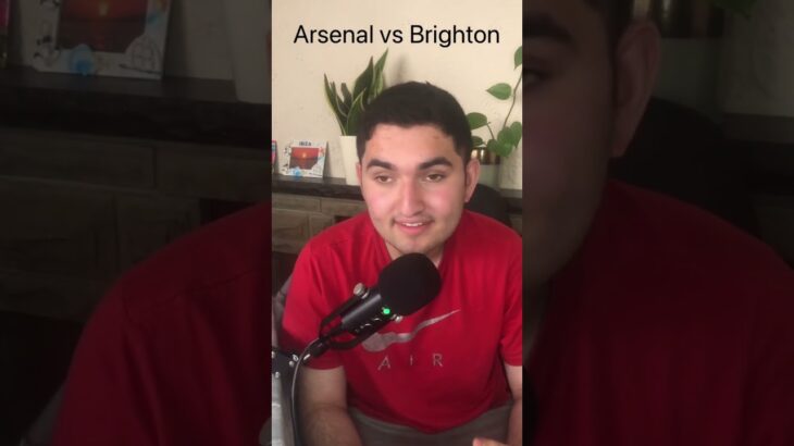 Arsenal vs Brighton half reaction #arsenal #brighton #mitoma #saka