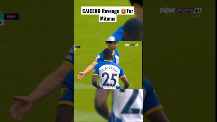 CAICEDO🔥 revenge On Gabriel Martinelli #injury #mitoma #caicedo #arsenal #premierleague #shorts