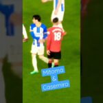 Casemiro and Mitoma #shorts #casemiro #youtubeshorts #mitoma #shortvideo #manchesterunited #brighton