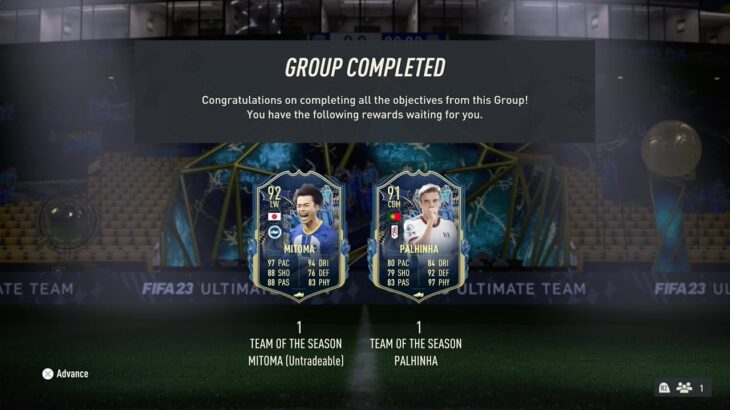 Craft to Glory Mitoma & Palhinha Objective Completed – FIFA 23 Ultimate Team