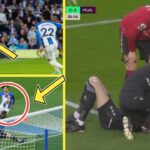 David De Gea saves Mitoma’s shot with Face and gets knocked out