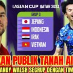 Hadapi MITOMA d Piala Asia 2023,  Mengejutkan Reaksi Sandy Walsh Melalui Channel YouTube Pribadinya