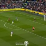 Kaoru Mitoma Close Range headshot of David De Gea(Manchester United)4′