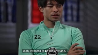 Kaoru Mitoma talked about Cristiano Ronaldo #kaorumitoma #cristianoronaldo