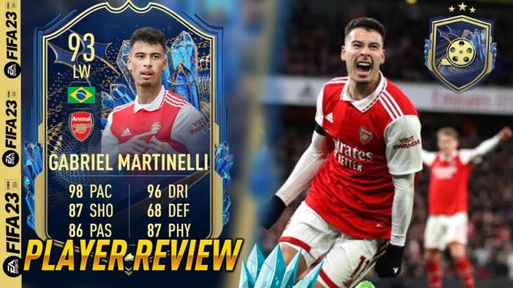 MEJOR QUE MITOMA? 93 GABRIEL MARTINELLI TOTS EQUIPO DE LA TEMPORADA PLAYER REVIEW FIFA 23