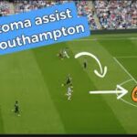 Mitoma assist to Evan Ferguson vs Southampton 三笘薫アシスト