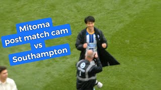 Mitoma post match cam vs Southampton: We’re all going on a European tour 三笘薫 ブライトン vsサウサンプトン