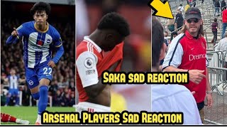 Nicklas bendtner Reaction on Arsenal vs Brighton Mitoma Console Saka, Martin Odegaard Sad reaction