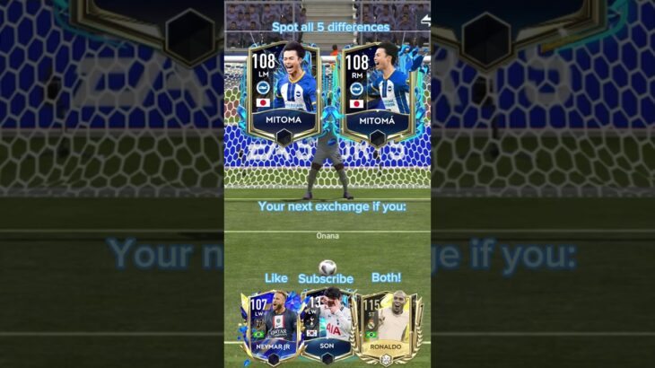 Spot the differences Mitoma fifa mobile