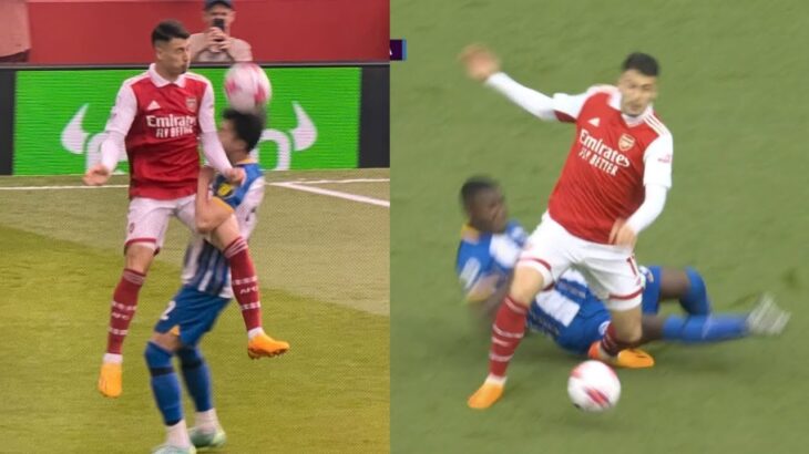 VAR ignores Gabriel Martinelli Injury tackle on Kaoru Mitoma vs Arsenal vs Brighton Moisés Caicedo