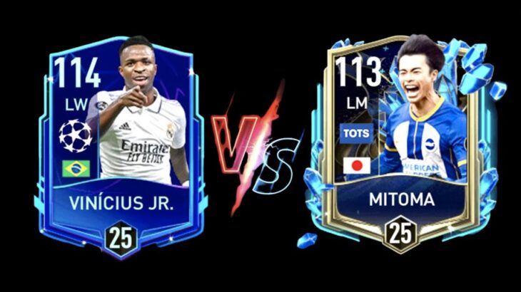 WHO SHOULD YOU USE??? | TOTS MITOMA VS UCL VINI JR | TEAM OF THE SEASON | FIFA MOBILE 23