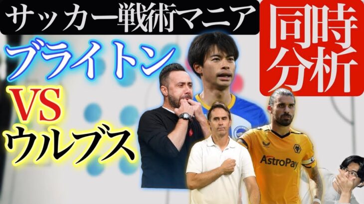 【三笘薫⚽️同時分析】ブライトン対ウルヴァーハンプトン/ファンヒチャン/ウルブス/プレミアリーグ